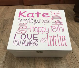 Personalise Wooden Memory Box