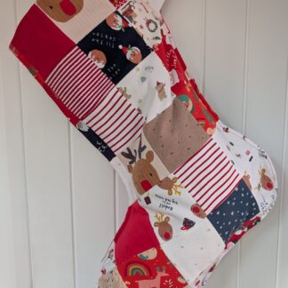 Memory Christmas Stocking - Handmade out of Clothing
